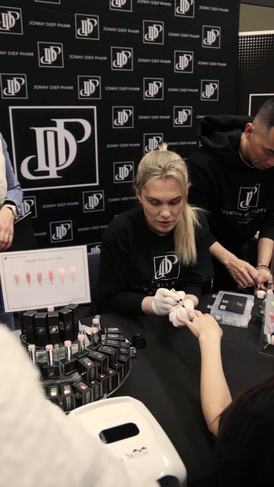 Student concentrating during JDP ACBNT nail training